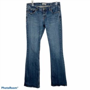 Aeropostale Womens Medium Wash Flare Jeans 7/8 L